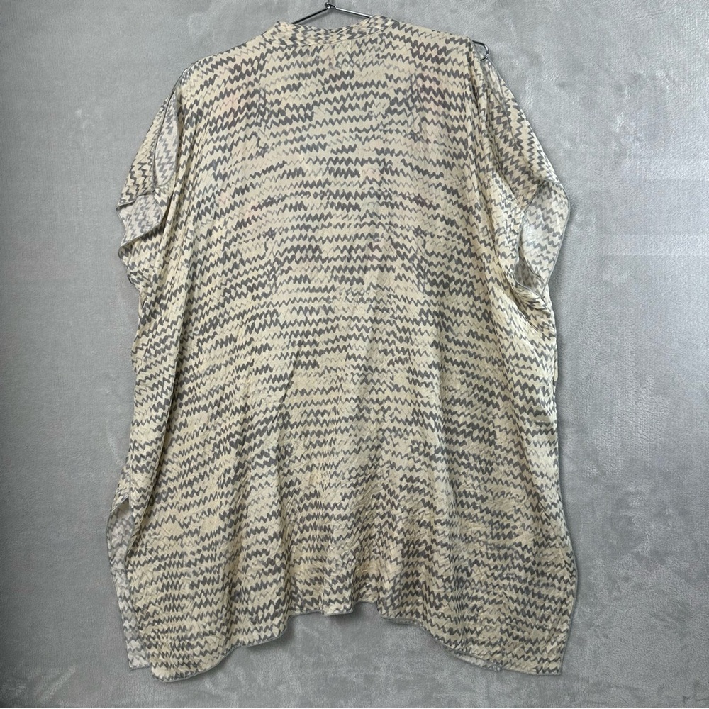 Johnny Was Silk Multicolor Embroidered Tunic‎ One Size Oversized READ - Picture 6 of 10